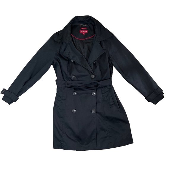 Merona Jackets & Blazers - (Sold)Merona Water Resistant Black stylish Trench Coat (XL)